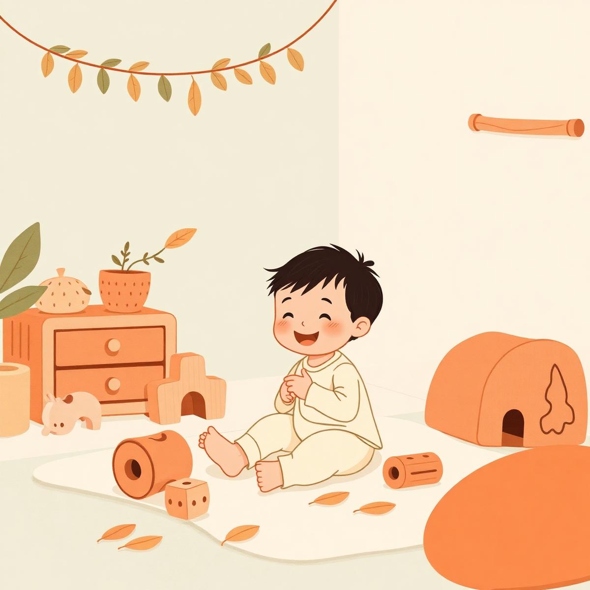 Criança sorrindo em ambiente acolhedor de terapia infantil